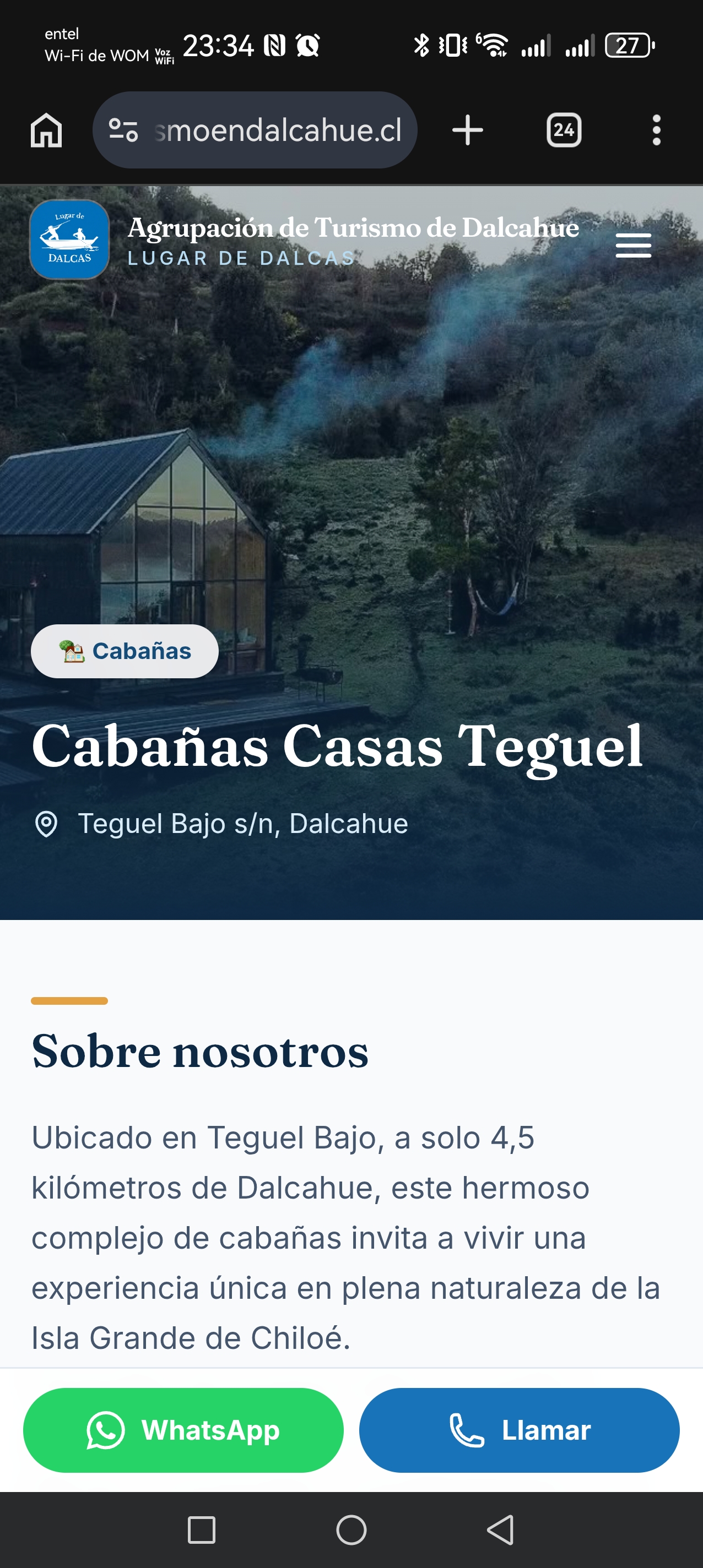 Perfil — Cabañas Casas Teguel