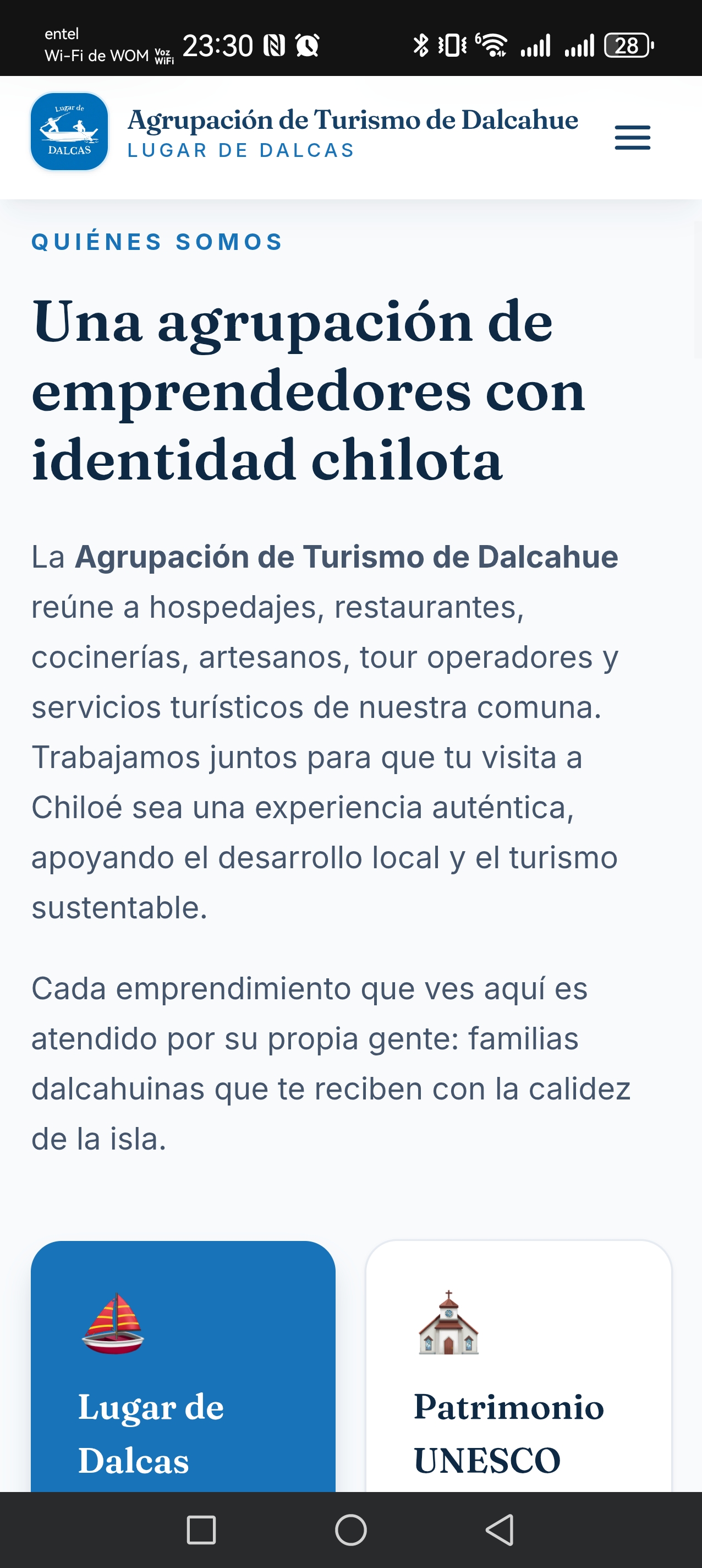 Sección Quiénes somos