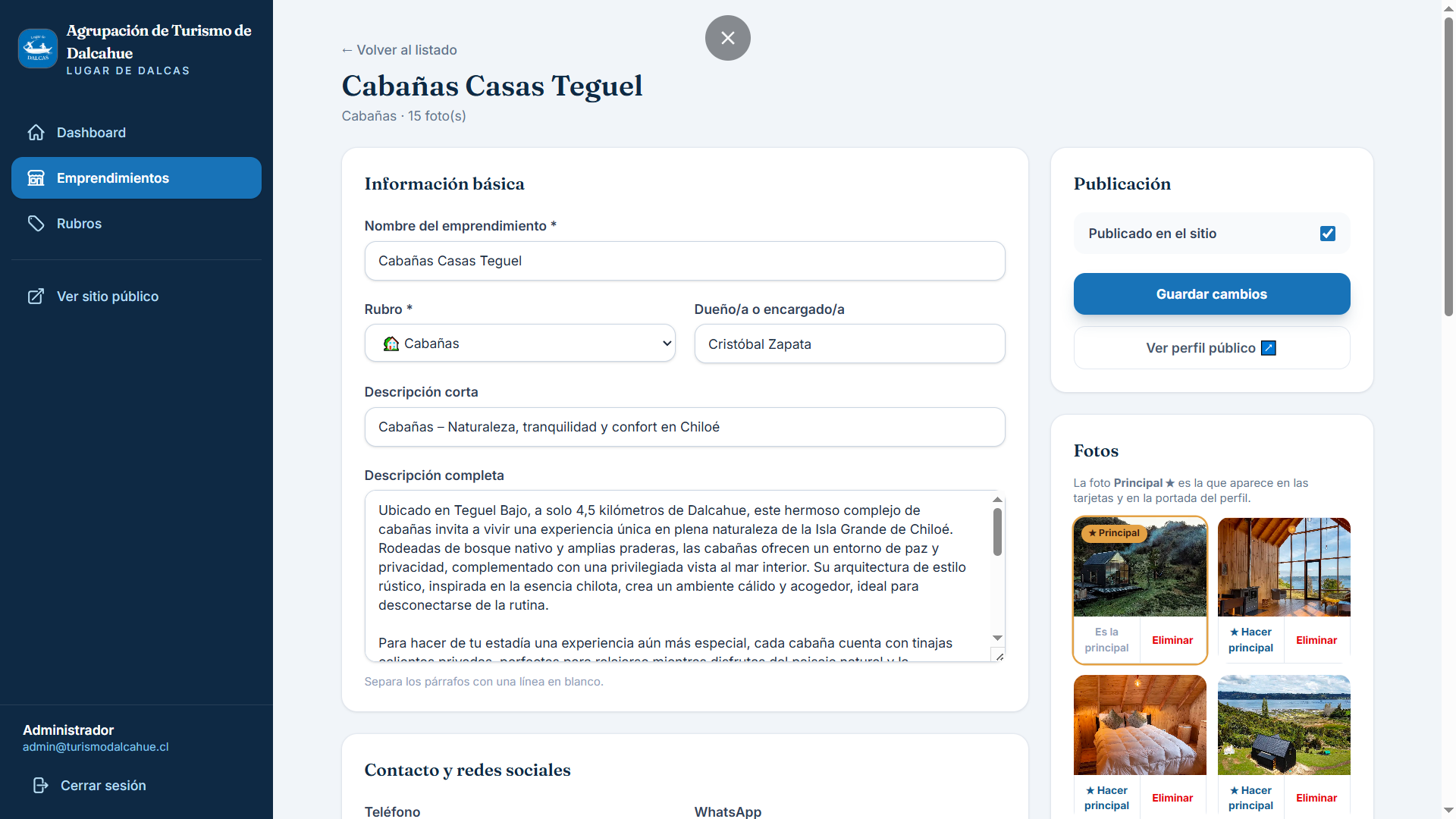 Edición — información básica